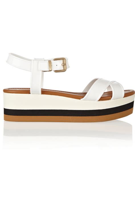 fendi white wedges|official site fendi sandals women.